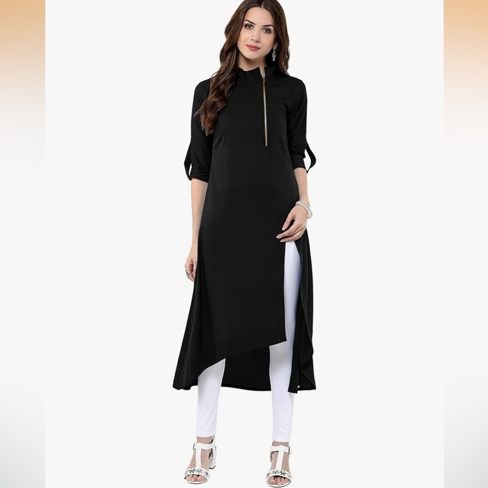 Chic Black Women's Tunic Top